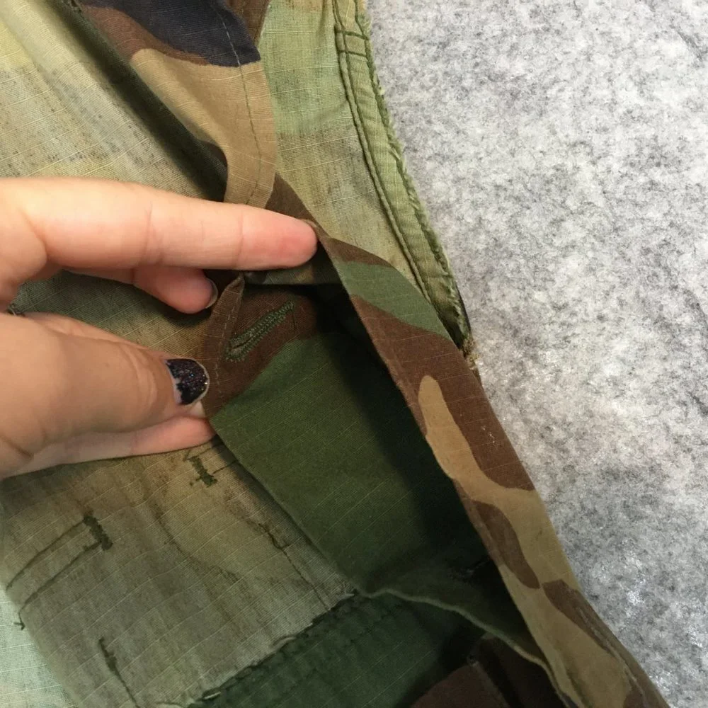 Hunting Vest L Vtg Mens Military Tactical Multipocket Green Camo ERDL Woodland